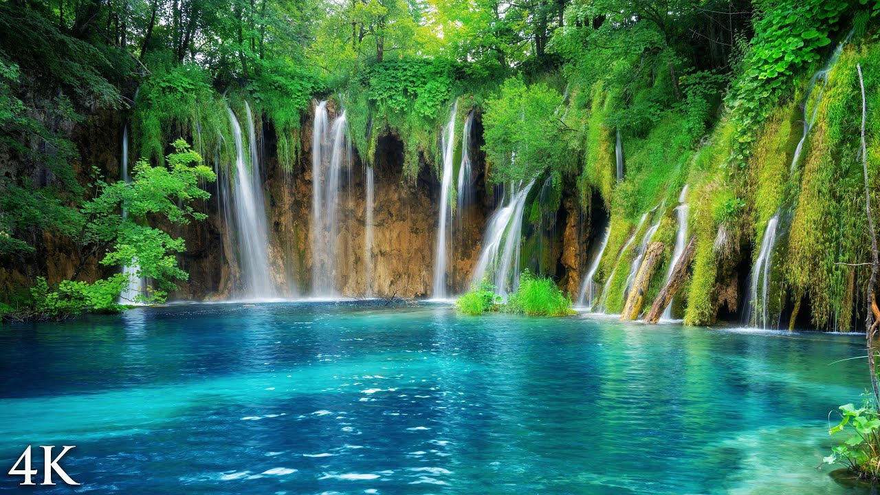 Crystal Croatia Waterfalls & Relaxing Nature Sounds 🌊