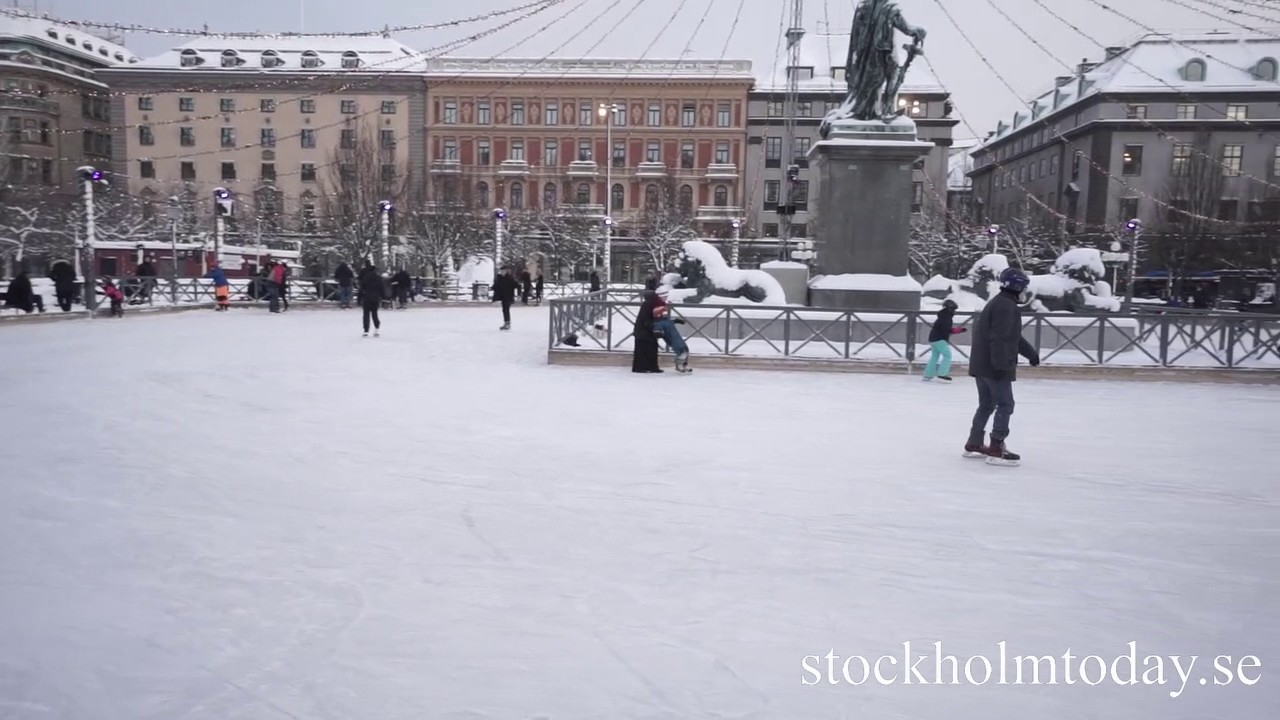Stockholm Winter Skating at Kungsträdgården ❄️