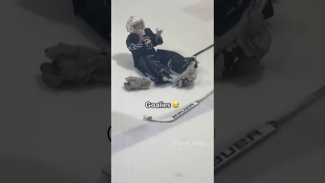 Goalies' Unique World 😅🤣 #hockey