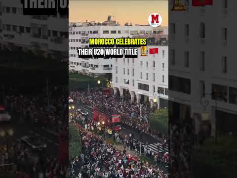 🇲🇦 Rabat went wild — Morocco are U20 world champions 🏆🔥 #Morocco #U20 #WorldChampions