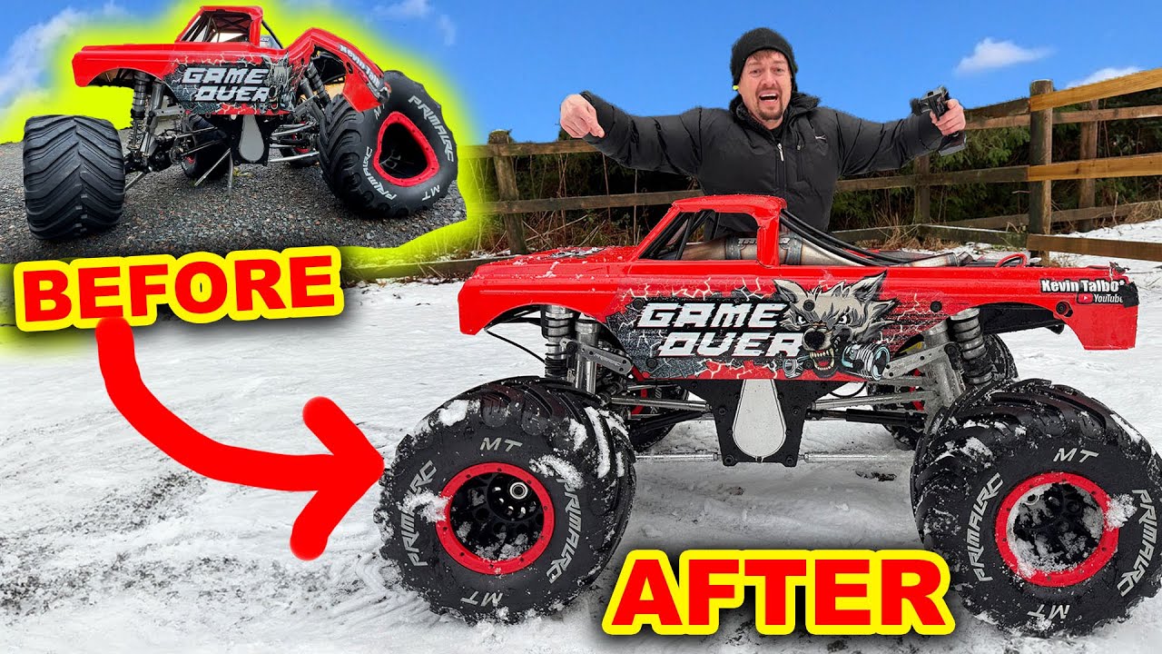 $6,300 RC Monster Truck Rebuild & Snow Run ❄️