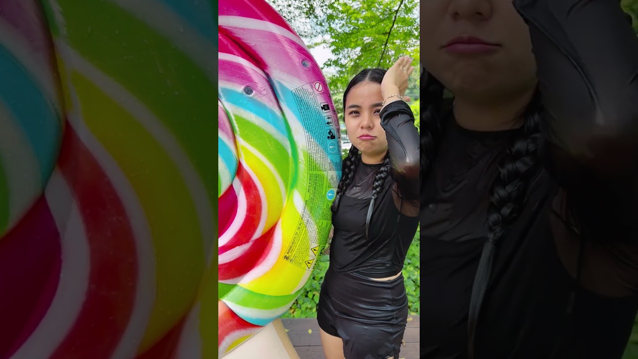 LNS - Linh Nhi's Rainbow Float Heist || Ding Dong Cover Funny #shorts