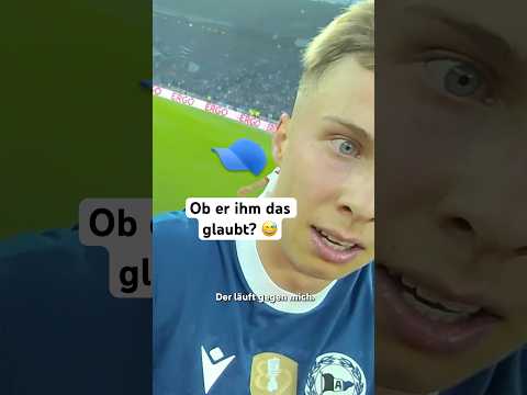 Sam Schreck hat eine spannende Ausrede nach seinem Foul 🧢🤨 #RefCam