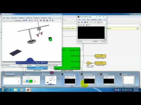 Robot Control Simulation & Animation with Feedback & Image Processing Using MATLAB