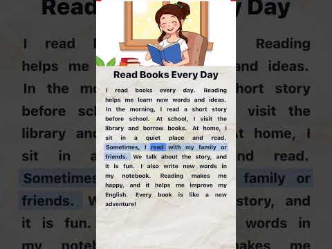 Read English Books Every Day | English Reading and Listening Practice #easyenglish #englishlanguage