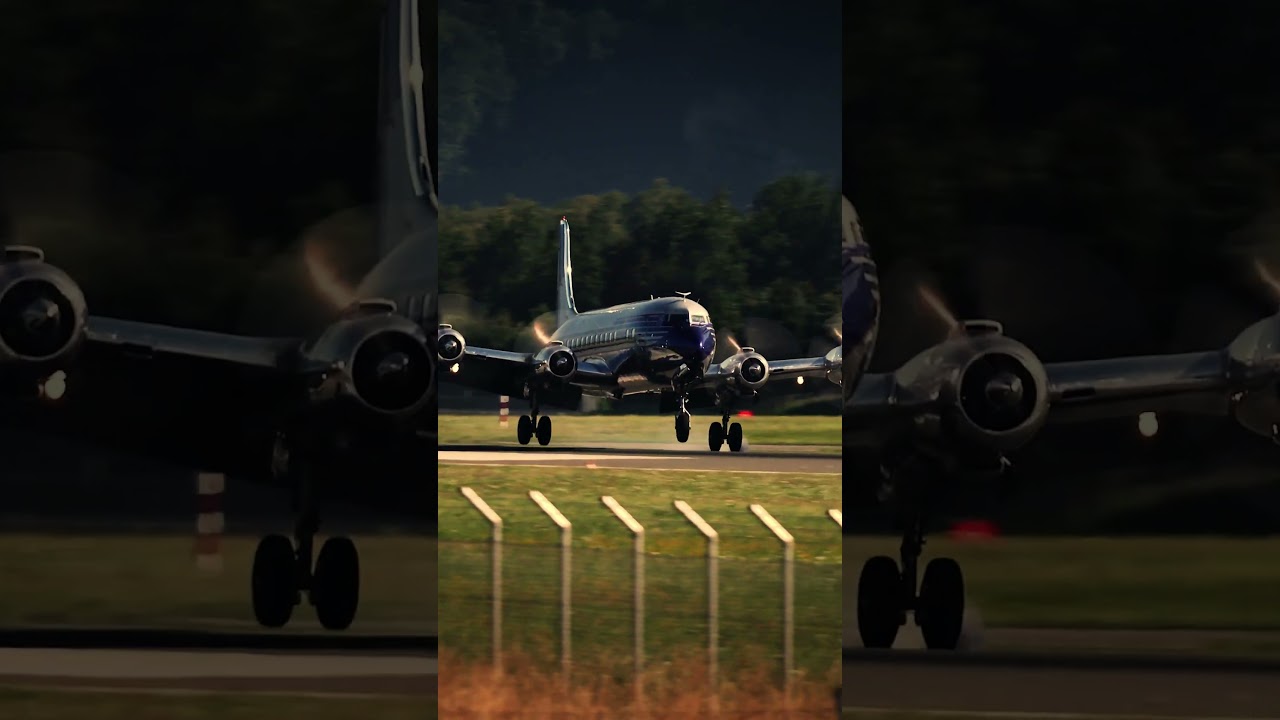 Spectacular Landing of the Last Passenger Douglas DC-6 ✈️ at Salzburg Airport