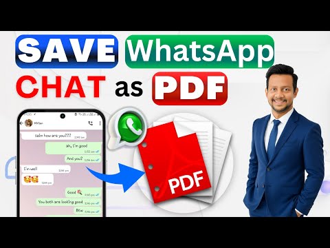 How to Export WhatsApp Chat to PDF 🤯 Convert in 2 Minutes! | FREE & Easy Method