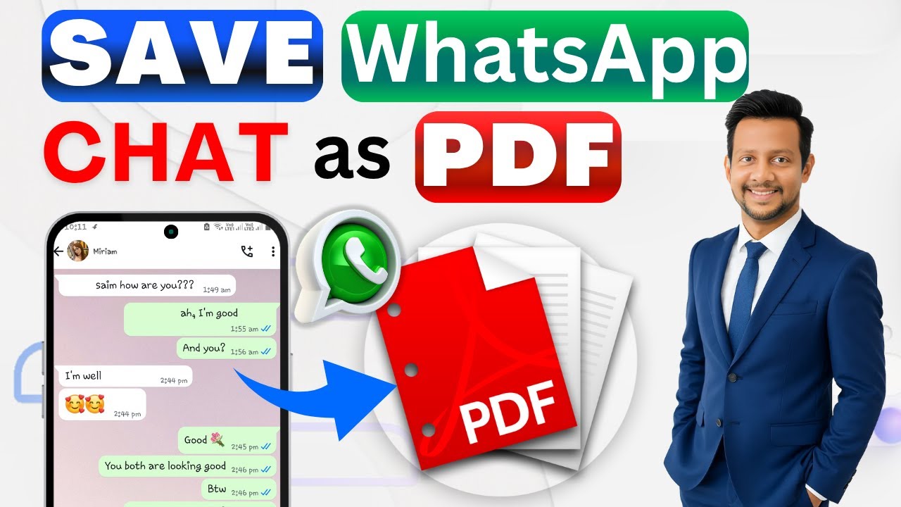 Export WhatsApp Chats to PDF: A Quick and Free Guide
