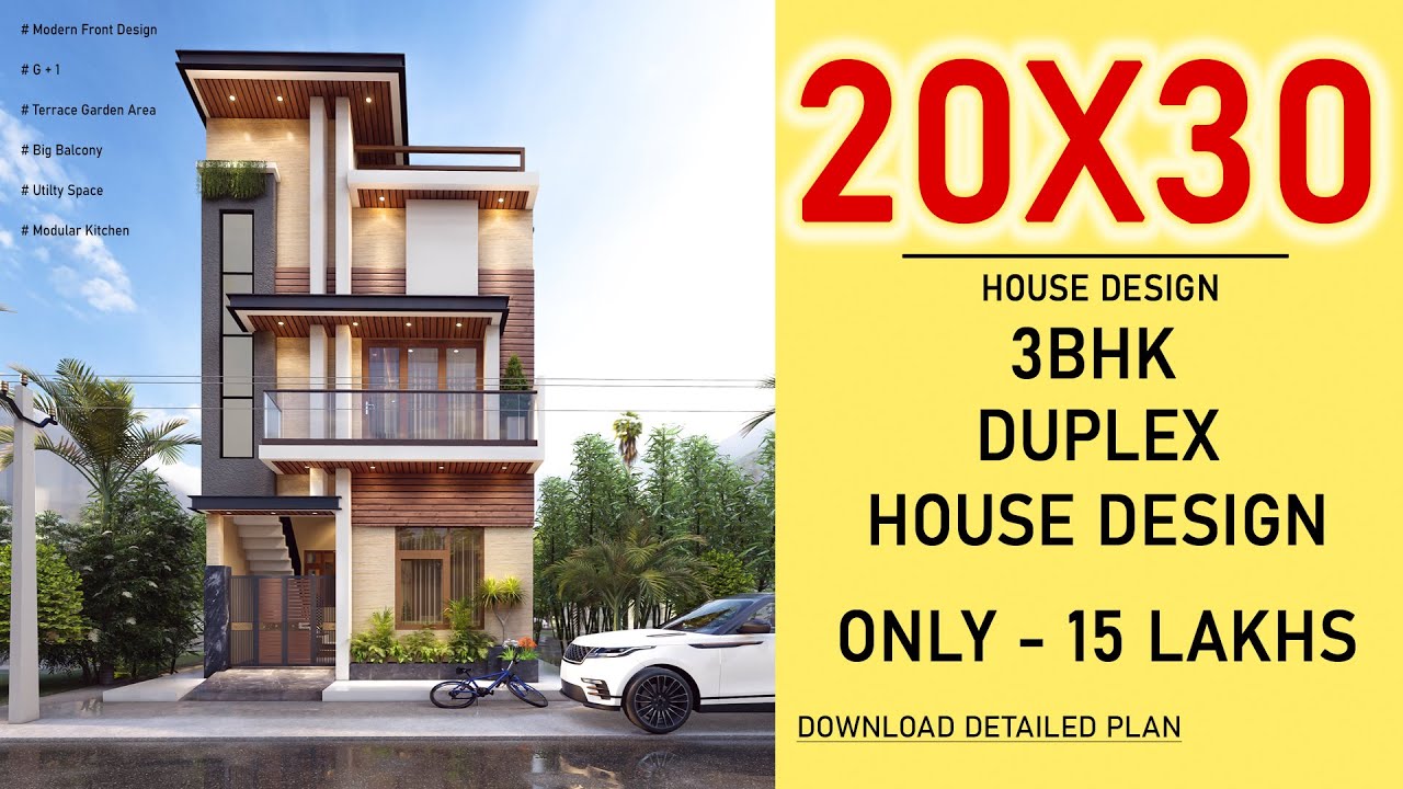 20x30 House Plan | 600 sq ft 3BHK ๐ก