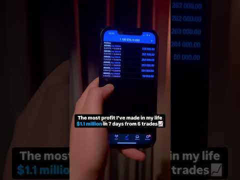 $1.1 million profit from 6 Forex trades 📈💰 #trading #forex