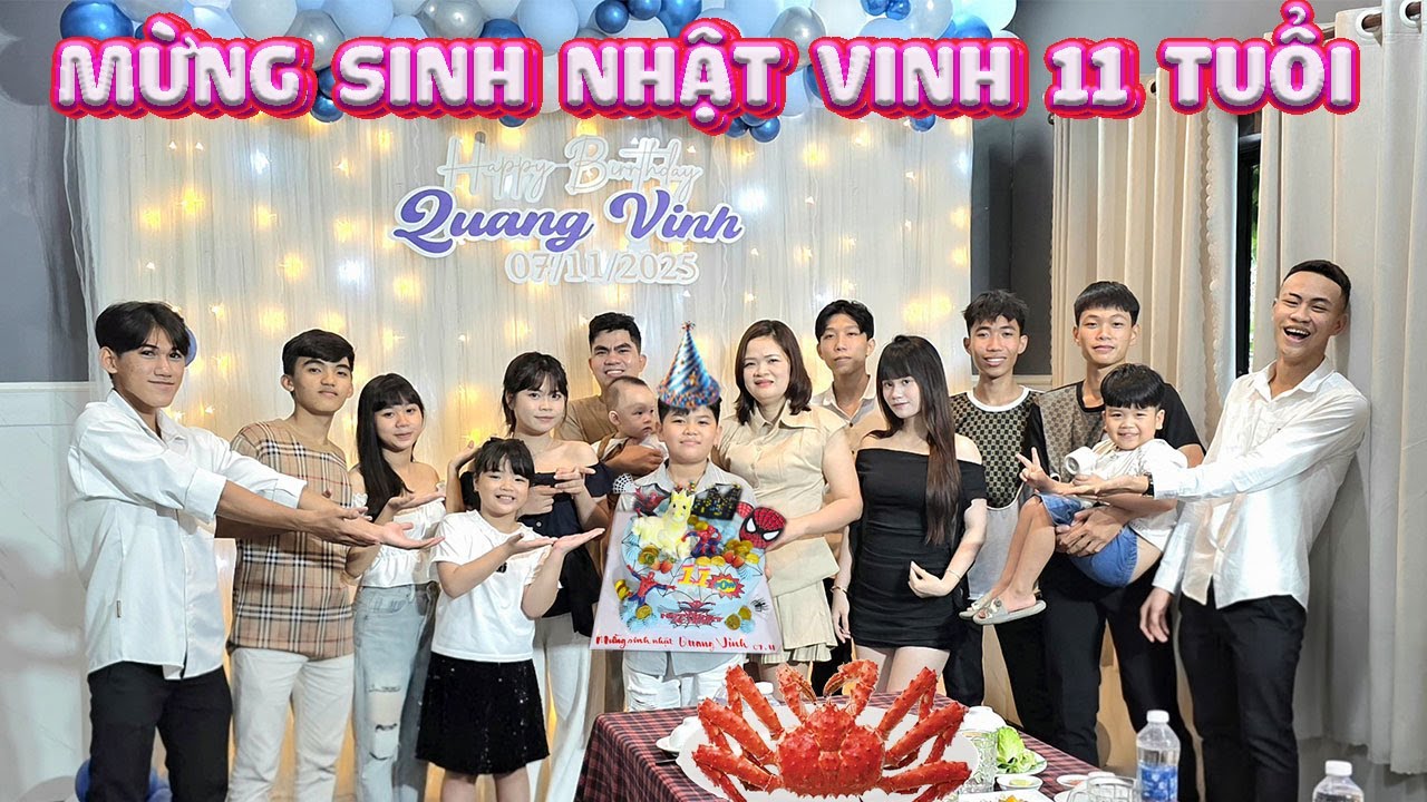 Vinh's 11th Birthday with Grandma & Grandmother 🎉