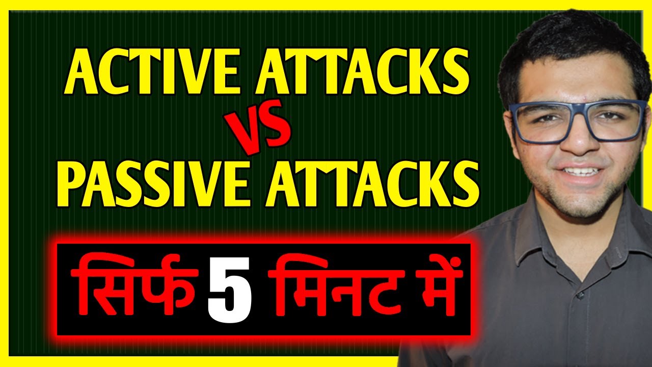 Active vs Passive Attacks in Cryptography 🔐 | Complete Hindi Guide
