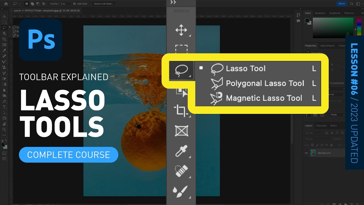 Photoshop Lasso Tools Explained for Beginners 🖼️