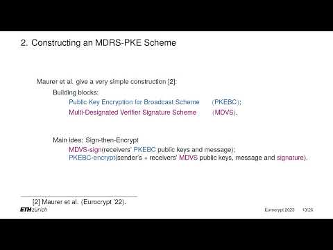 Eurocrypt 2023 session: Theory of Public-Key Cryptography