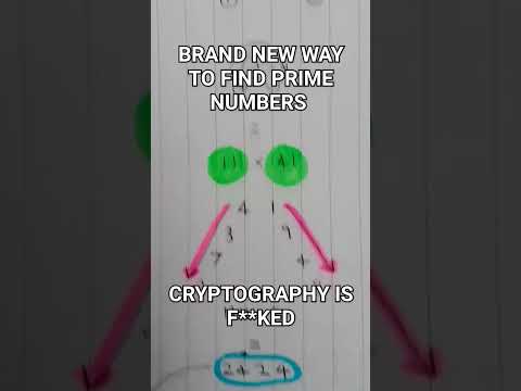 New way to find prime numbers. Cryptography in big trouble.