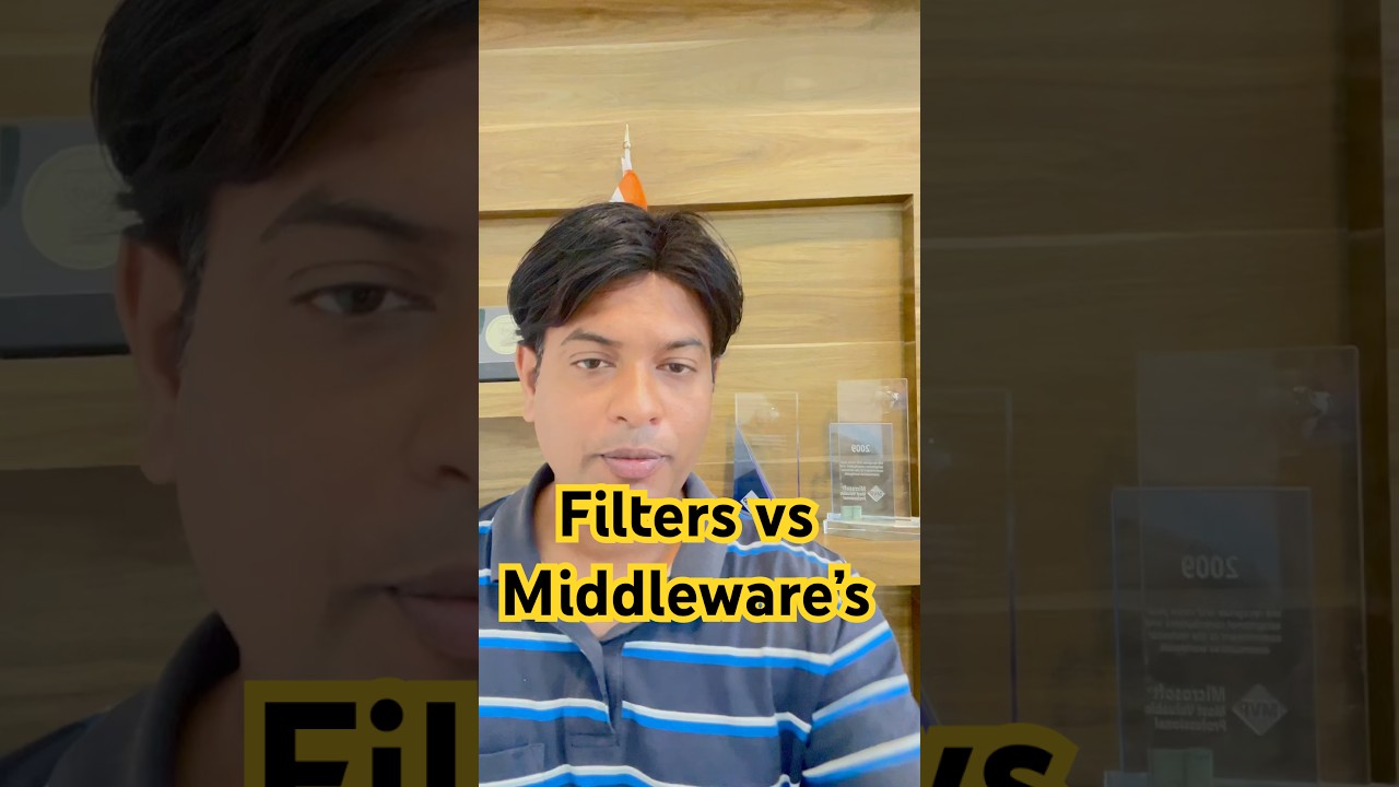 Filters vs Middleware’s in ASPNET CORE #aspnetcore8  #aspnetcore7 #dependencyinjection #programming
