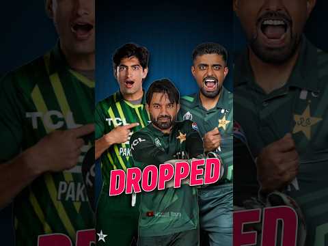 Babar Azam, Mohammed Rizwan & Naseem Shah Are Dropped From Pakistani Squad For Asia Cup #shorts