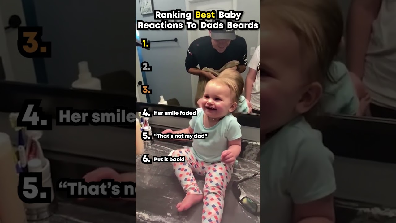 Babies' Reactions to Dad's Shaved Beard π