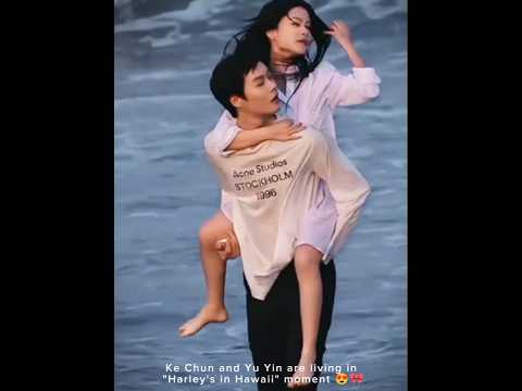 Yu Yin and Ke Chun filming for their new series