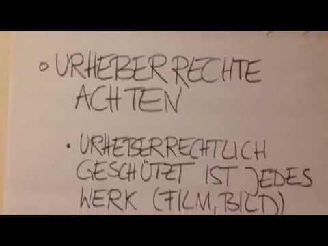 Urheber- und Persönlichkeitsrechte müssen beachtet werden!
