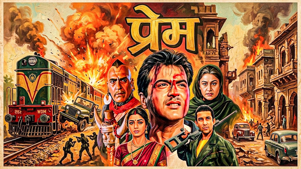 Sanjay Kapoor की एक्शन फिल्म - Prem - प्रेम (1995) Full Movie | Tabu, Amrish Puri, Aruna Irani