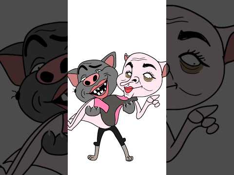 I draw Funny Talking Angela Talking Tom 😂🤣 Summer Fun at the Beach