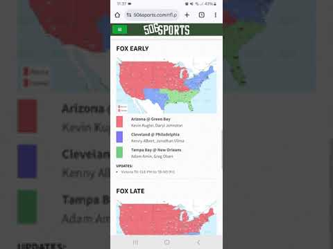 Yet Another Week 6 2024 NFL TV Coverage Map Update Fox Early