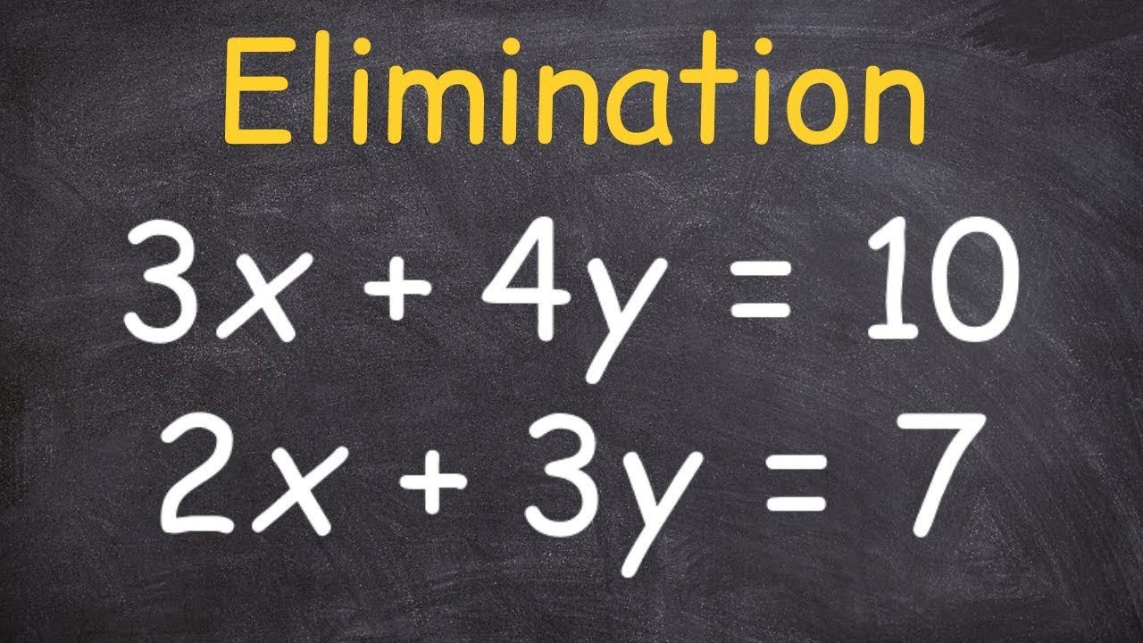 Solve Systems of Equations with Elimination ✏️