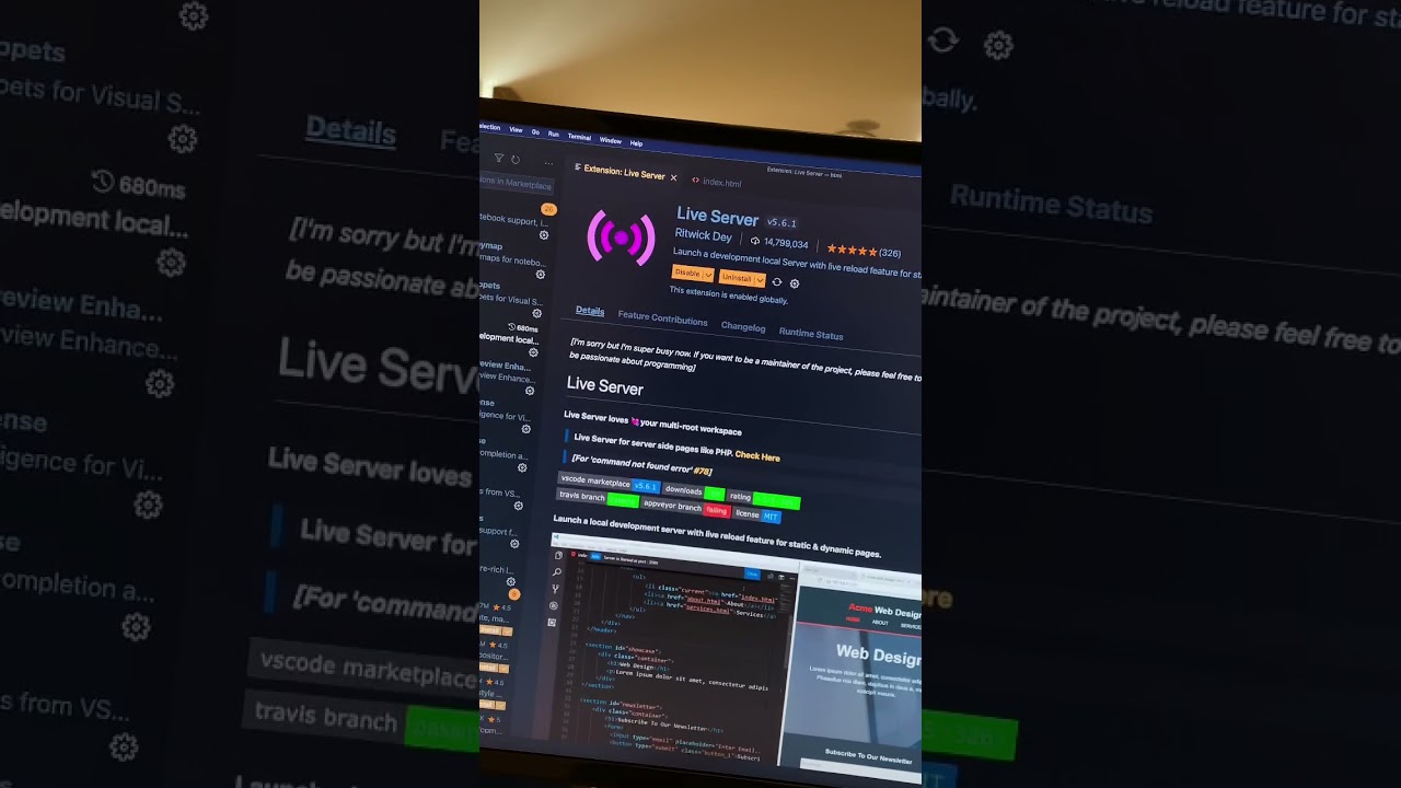 VS Code Live Server Extension Overview