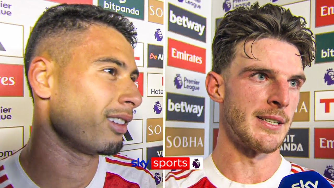 Martinelli & Rice React to Arsenal's Dramatic Last-Minute Equalizer Against Man City ⚽