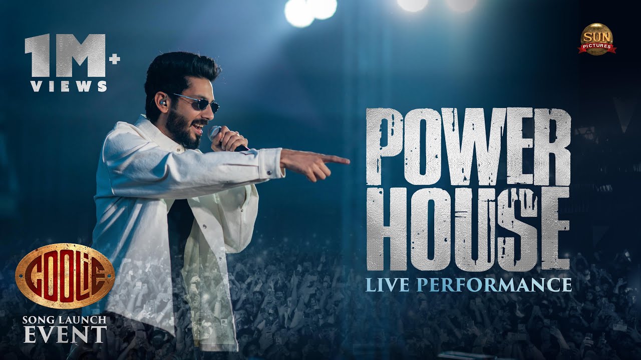 Anirudh Live at Powerhouse Coolie Launch 🎶