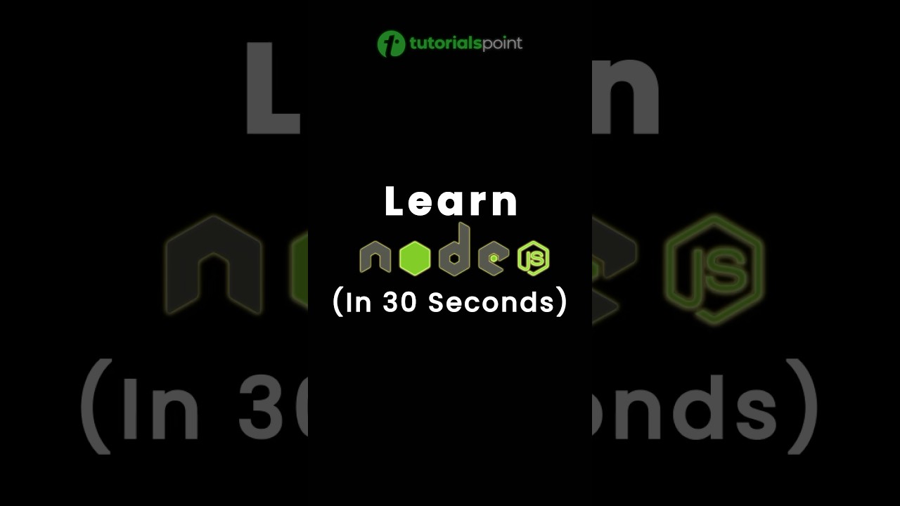 Learn Node.js in 30 Seconds | Quick Tutorial