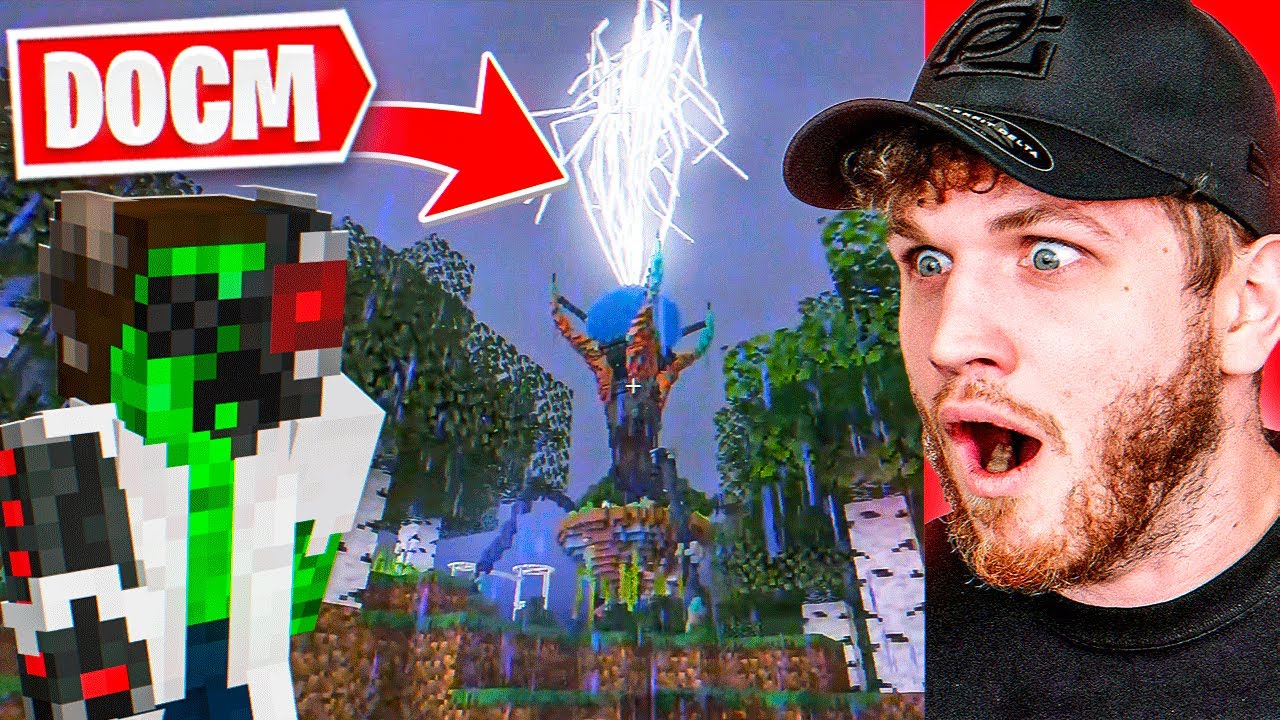 Minecraft Noobs React to Docm77 🎮