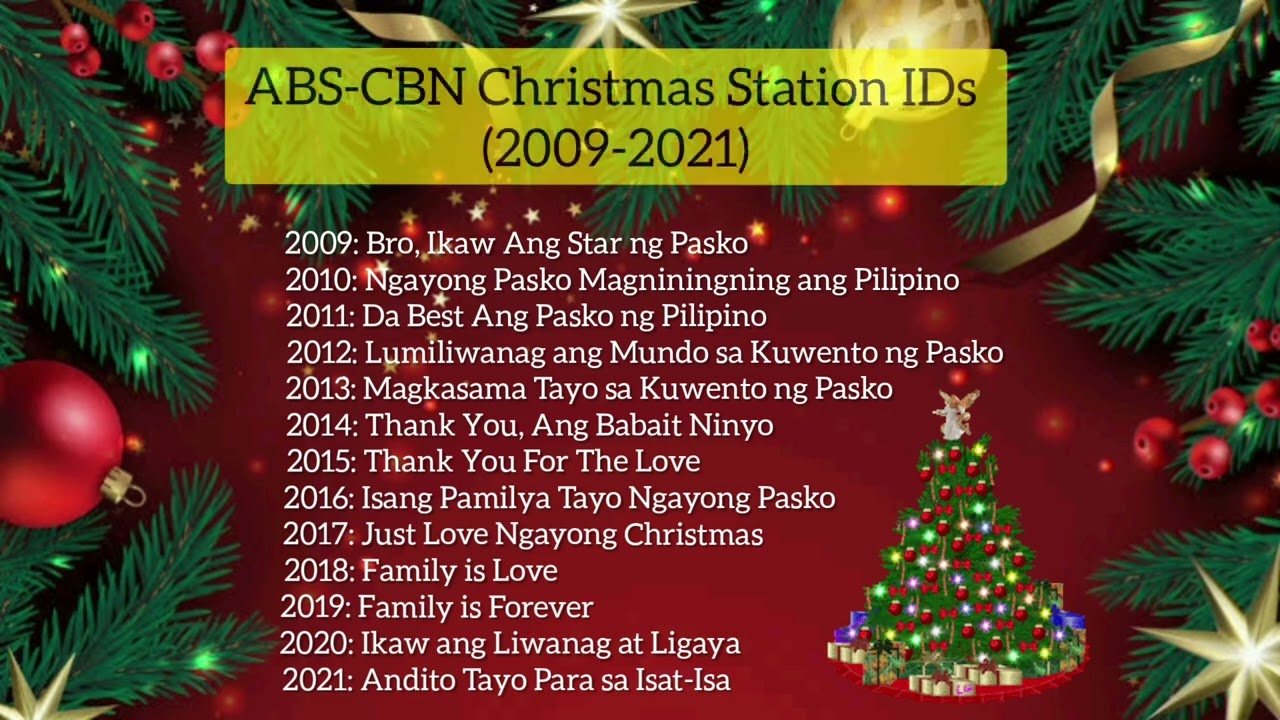 ABS-CBN Christmas Station IDs (2009-2021) 🎄