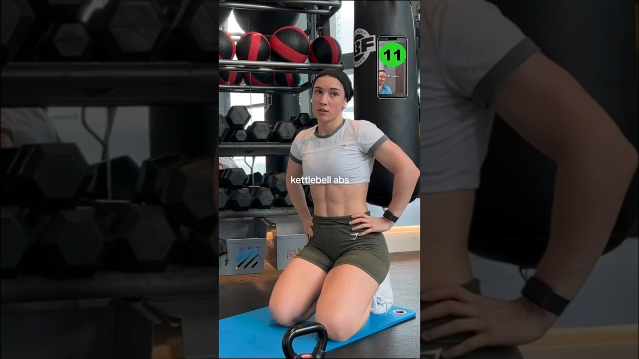 Her Kettlebell Abs Workout