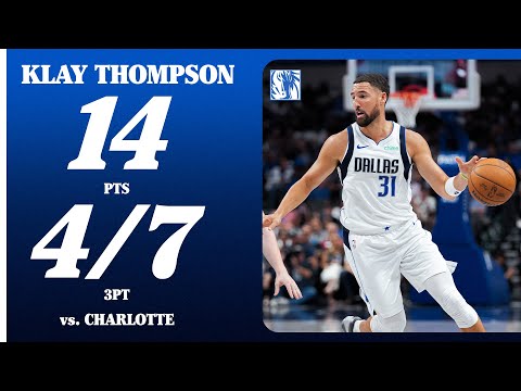 Klay Thompson (14 Points) vs. Charlotte Hornets | Preseason | October 11, 2025