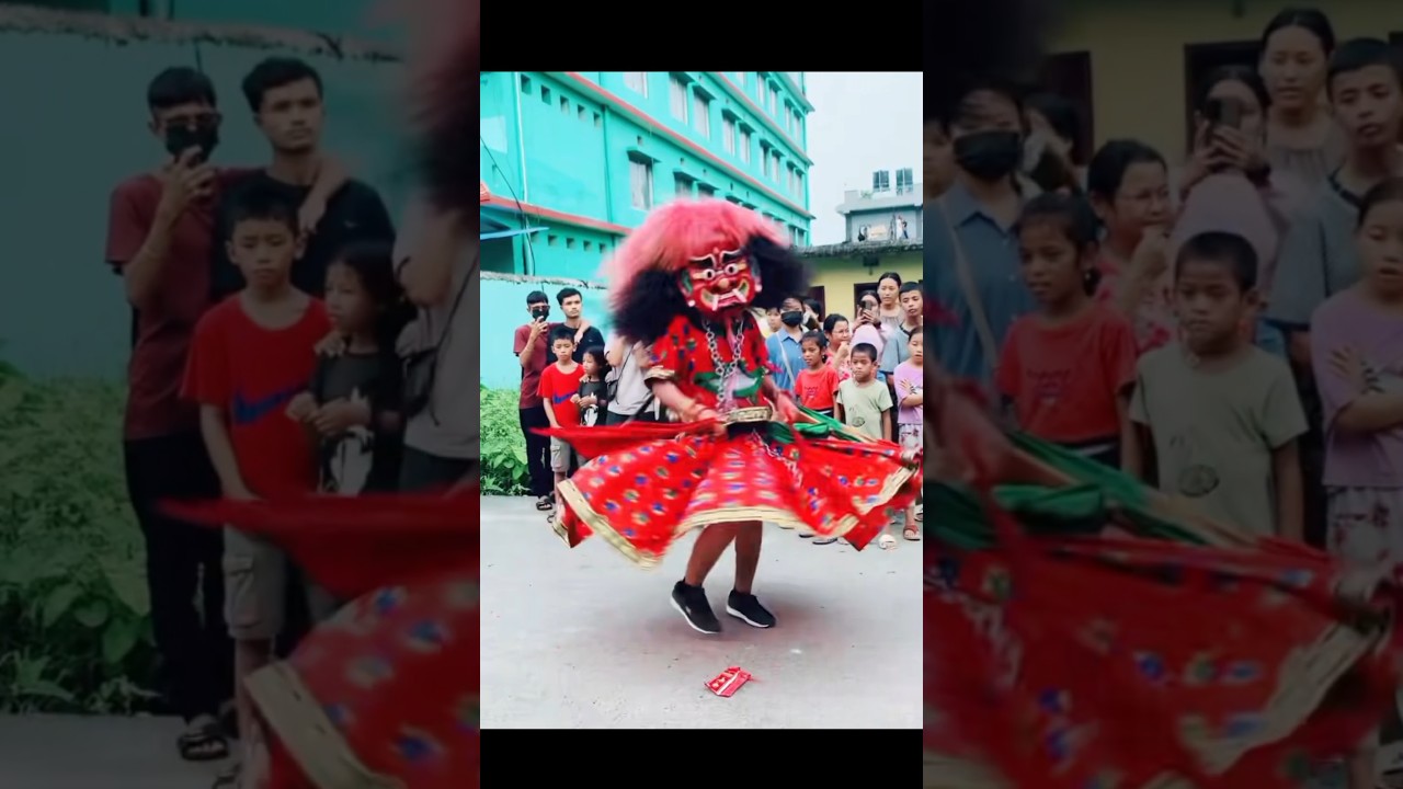 Lakhe Dance Performance || Traditional Cultural Dance #shorts