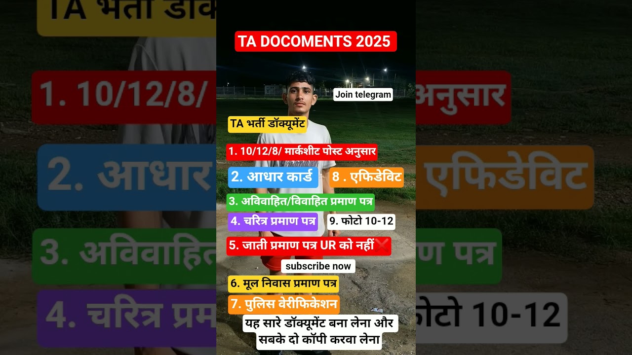TA Army Notifications 2025 | TA Army Docoments 2025 |  #taarmy #newvecancy