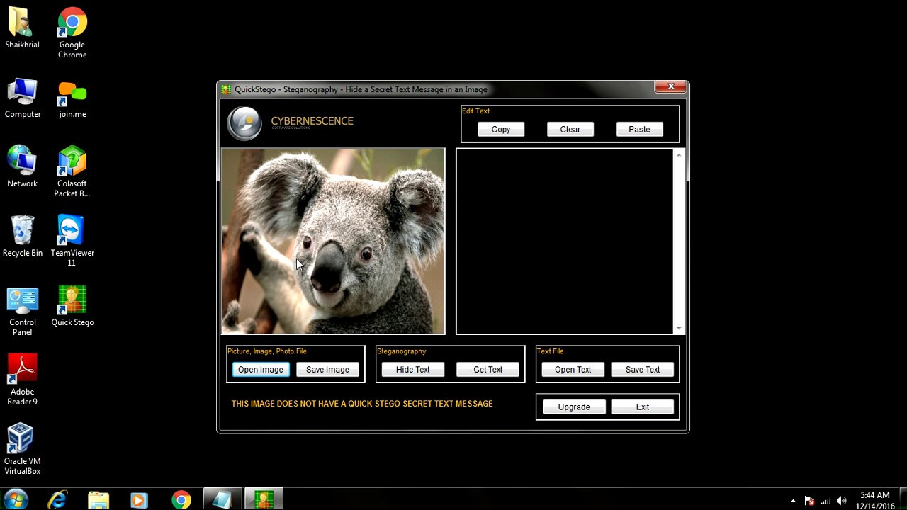 Quick Stego: Hide Text in Images (MSc-IT) πΈ