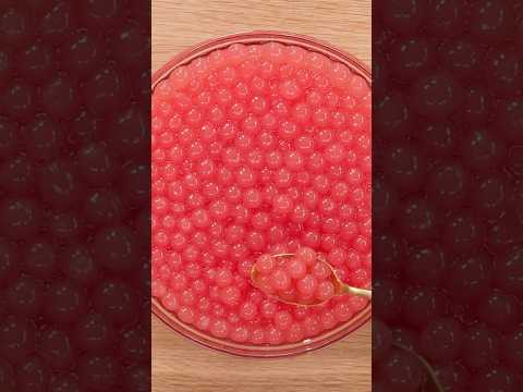 VIRAL Watermelon Boba 🍉🧋 #shorts #recipe #youtubeshorts #boba #fun #viral @catherine.desserts