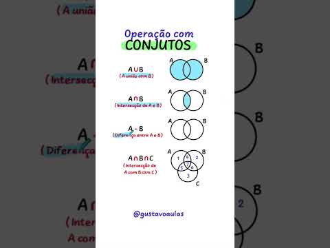 Operação com conjuntos 😱