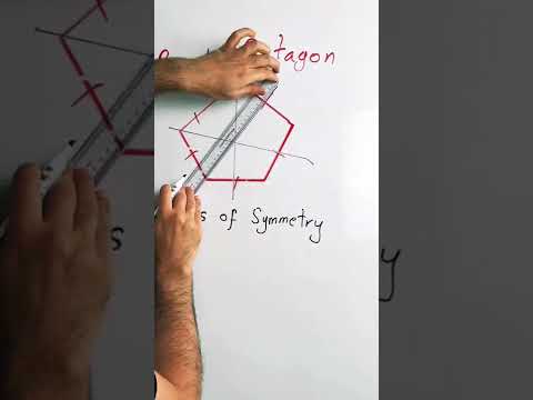 Lines of Symmetry in a Regular Pentagon