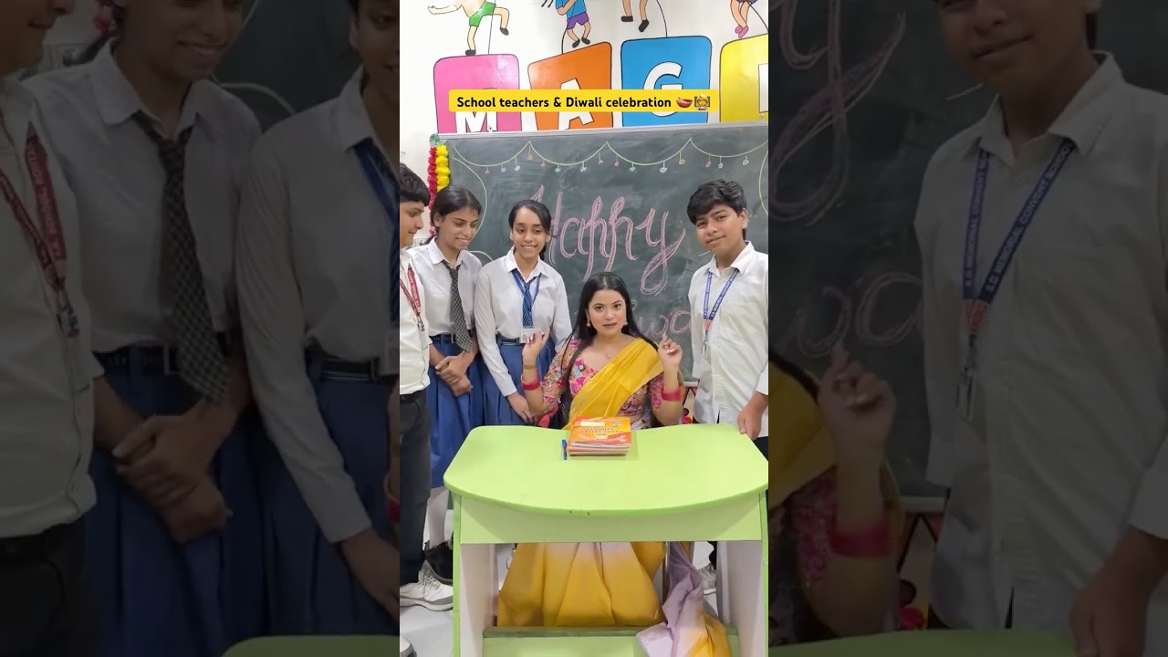 School Teachers Celebrating Diwali 🎉 | Festive Moments in Classrooms