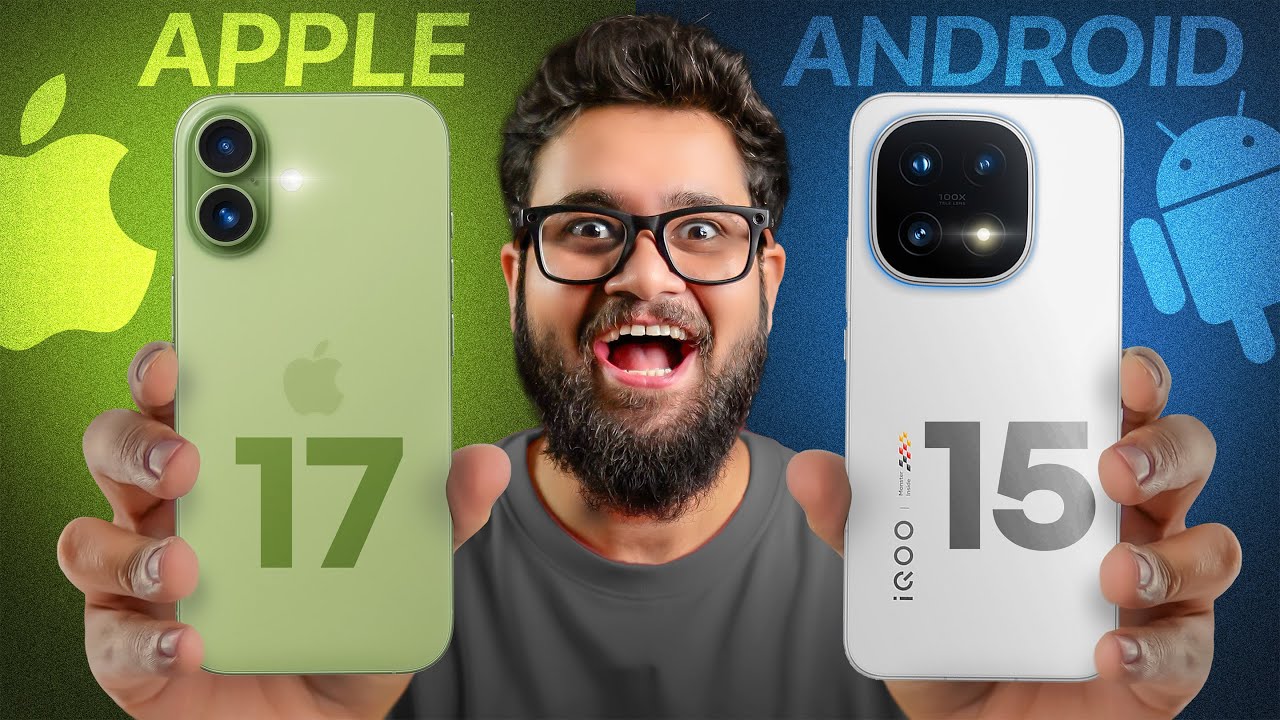 iQOO 15 vs iPhone 17 Full Comparison 😱 Camera, Display & More