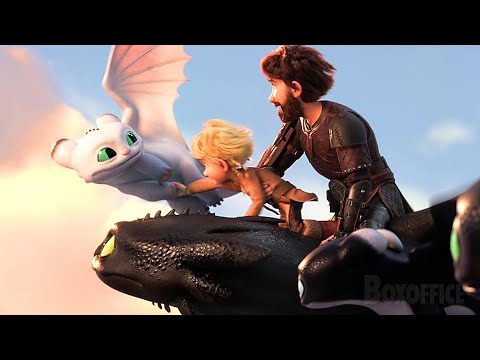 Sdentato e i suoi piccoli | Scena finale | Dragon Trainer 3 - Il mondo nascosto | Clip in Italiano