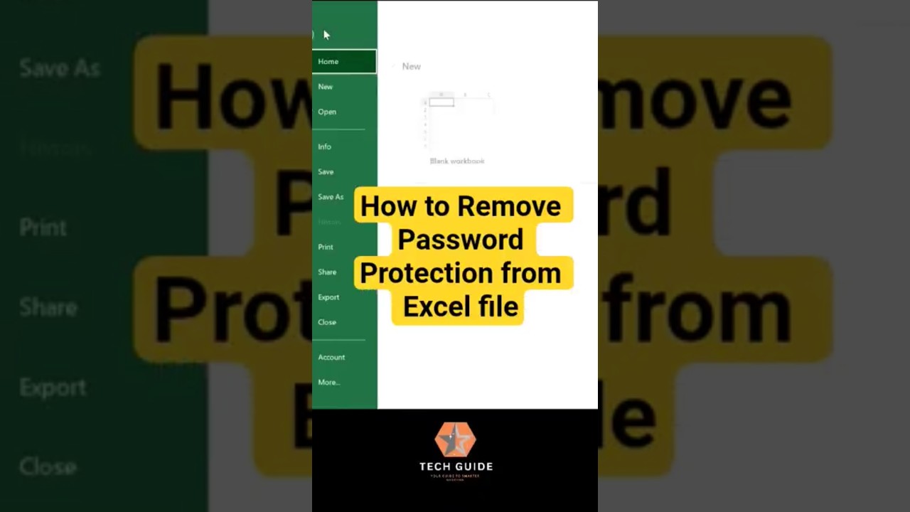 How to remove Password Protection from Excel file #excel #shorts