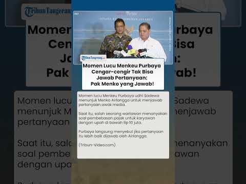 Momen Kocak Menkeu Purbaya Cengar cengir Tak Bisa Jawab Pertanyaan: Pak Menko yang Jawab!