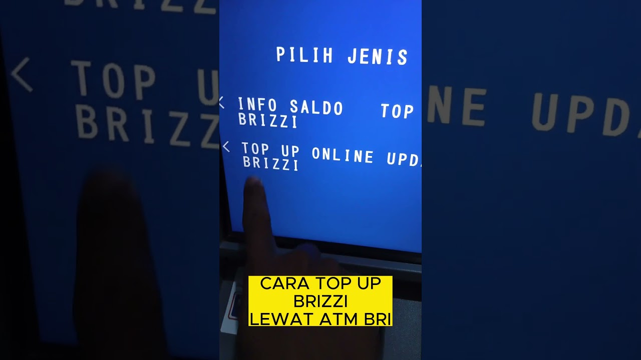 Cara Top Up Brizzi Lewat ATM BRI 💳