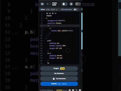 CSS Battles Daily Challenge - August 6, 2025