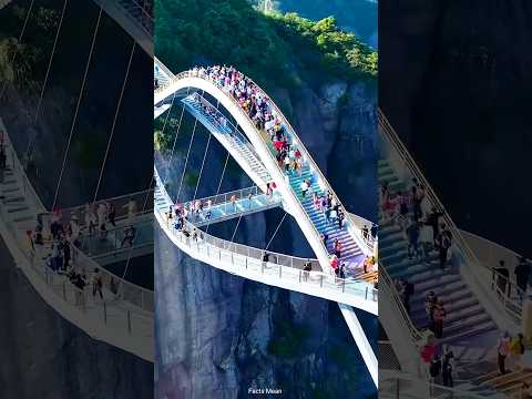 The Glass Bridge Of China | चीन का ग्लास ब्रिज | #shorts #china
